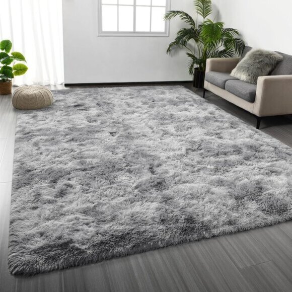 New 6x9 Large Shag Tie-Dyed Plush Soft Fluffy Rug for Home & Room Decor